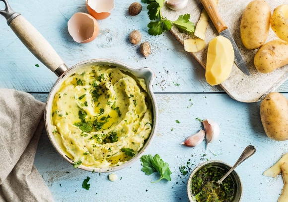 Ecrasé de pommes de terre à l'ail et au persil - recette iTerroir