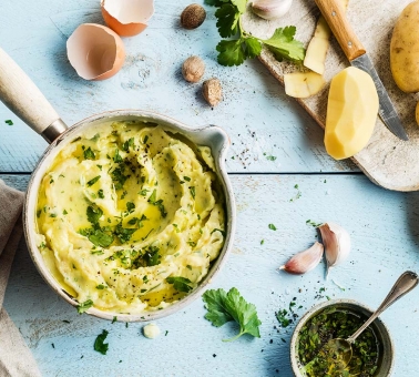 aardappel_knoflook_purree.jpg Aardappelpurree - Purée de pommes de terre