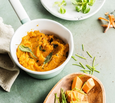 zoete_aardappel_purree.jpg Puree van zoete aardappelen - Purée de patates douces