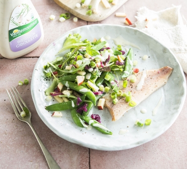 Slaatje met forel - Salade à la truite